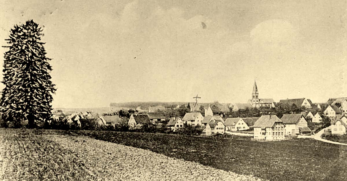 Panorama von Zimmern ob Rottweil, 1900