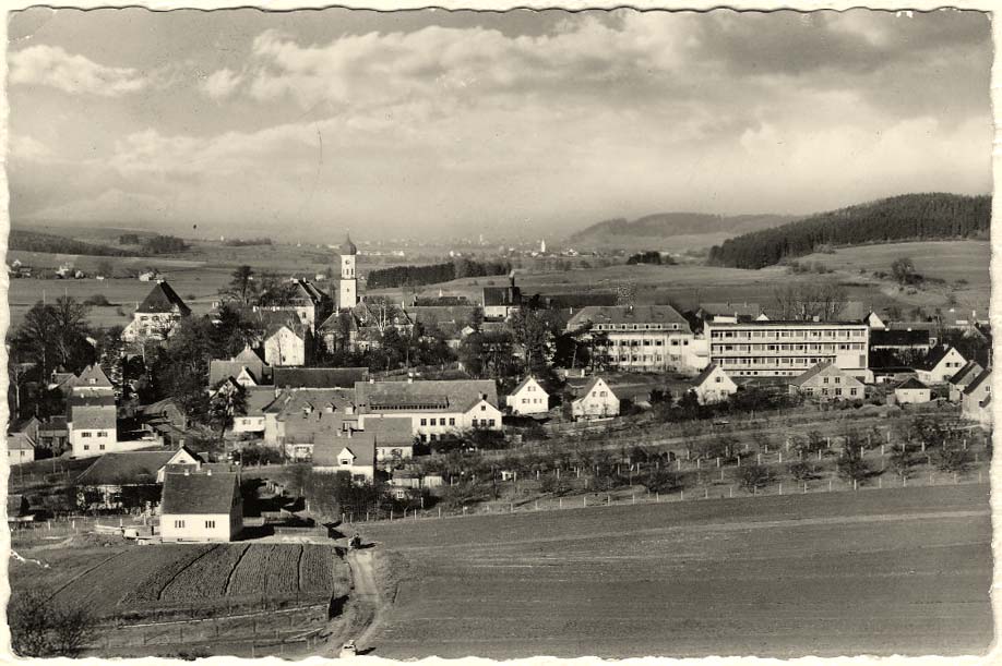 Zusmarshausen. Panorama der Stadt, 1957