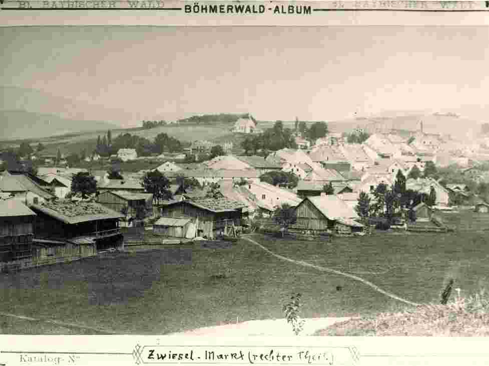 Zwiesel. Der Markt im Jahr 1890