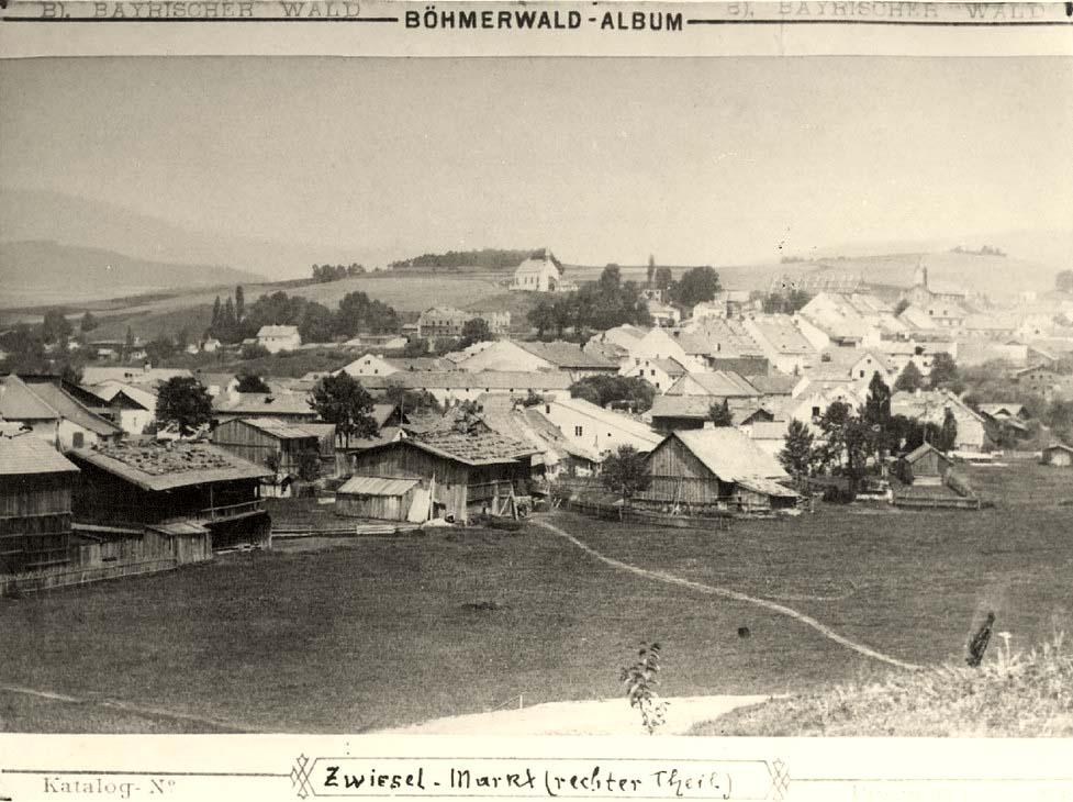 Zwiesel. Der Markt im Jahr 1890