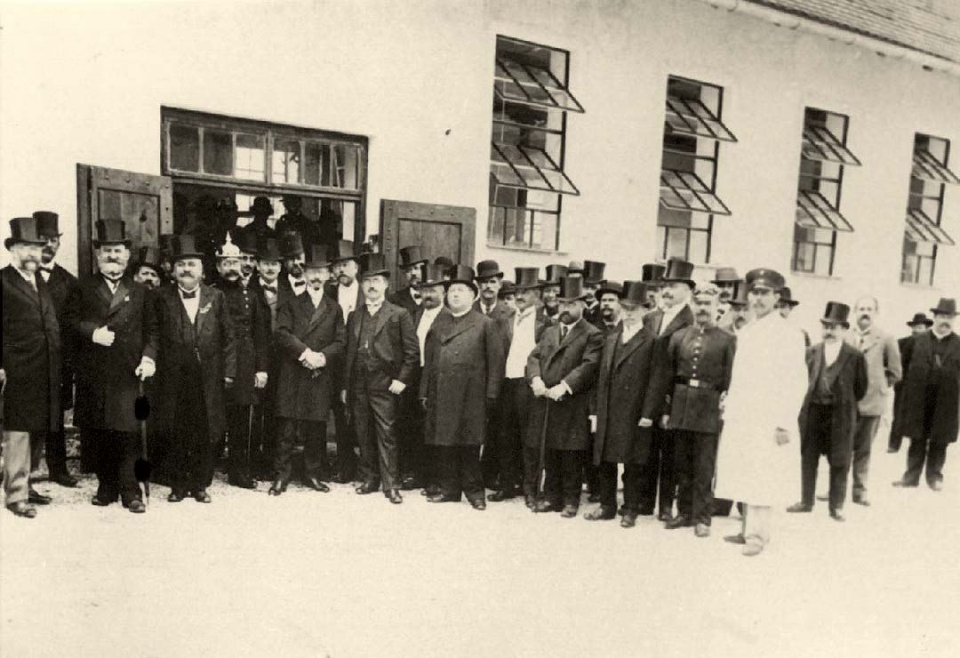 Zwiesel. Die Eröffnung des Schlachthofes, 1913
