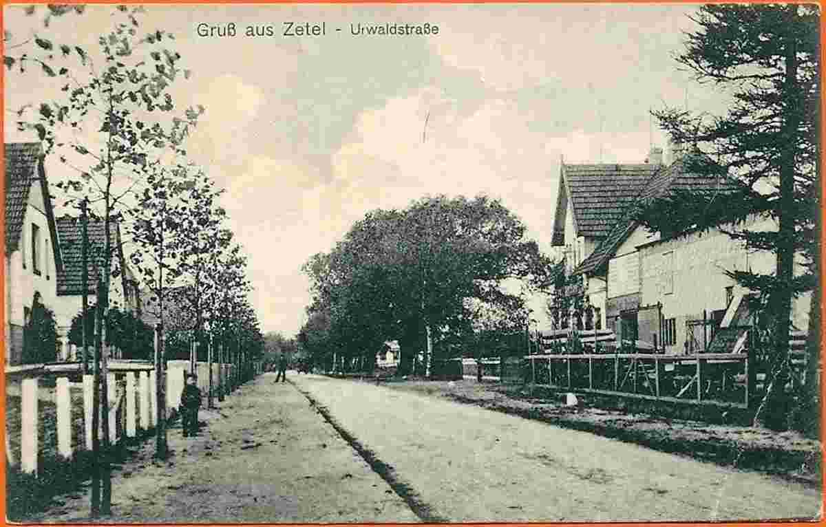 Zetel. Urwaldstraße, 1917