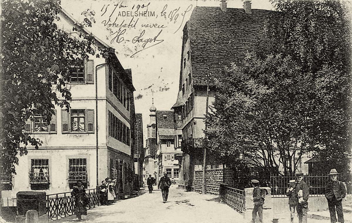 Adelsheim. Panorama der Stadt, 1905