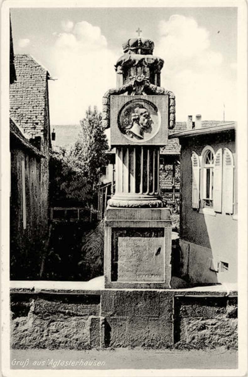Aglasterhausen. Denkmal Carl Theodor