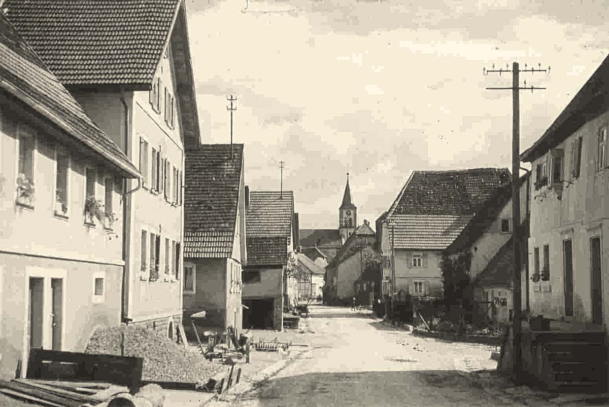 Ahorn. Berolzheim - Kapellenstrasse (Eumergasse) um 1941