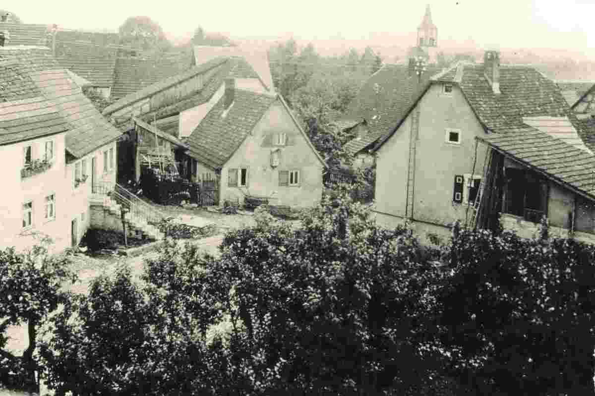 Ahorn. Berolzheim - Obergasse um 1933