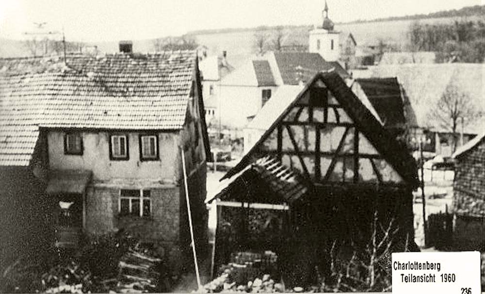 Ahorn. Eubigheim - Charlottenberg Teilansicht, 1960