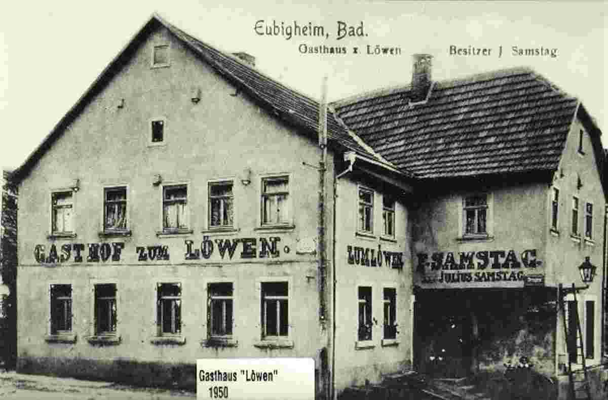 Ahorn. Eubigheim - Gasthaus 'Löwen', 1950