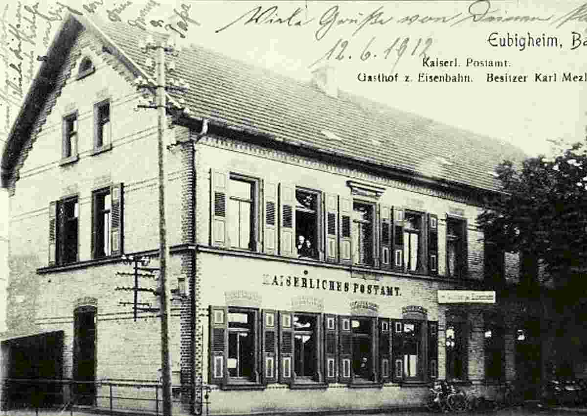Ahorn. Eubigheim - Kaiserliches Postamt, 1912