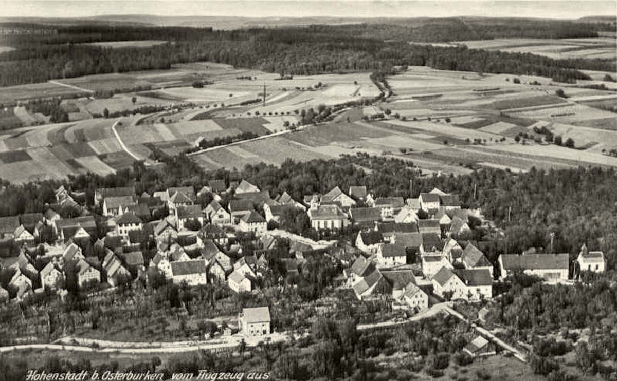 Ahorn. Hohenstadt - Luftbildaufnahme