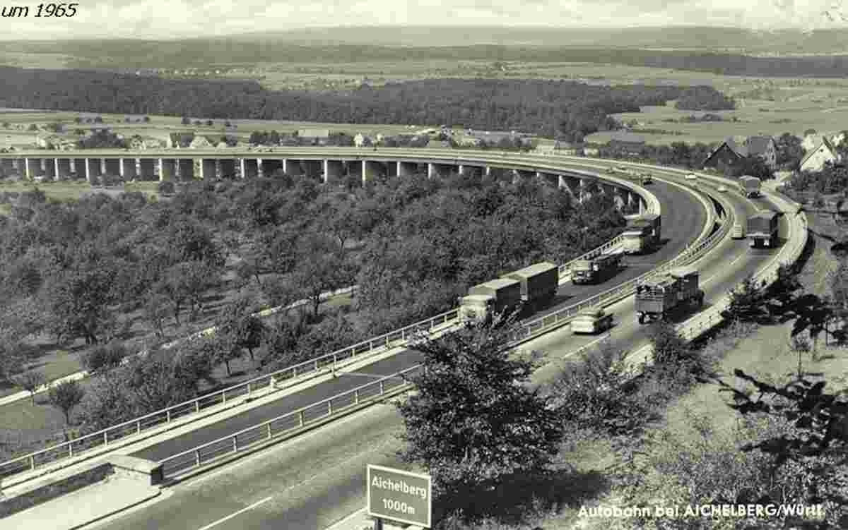 Alte Trasse bei Aichelberg um 1965