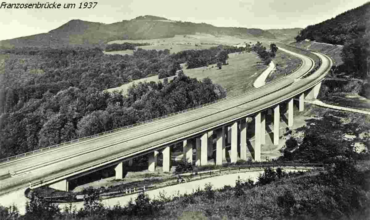 Aichelberg. Franzosenbrücke um 1937