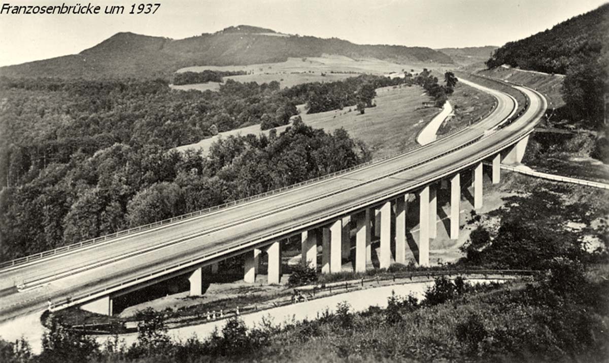 Aichelberg. Franzosenbrücke um 1937