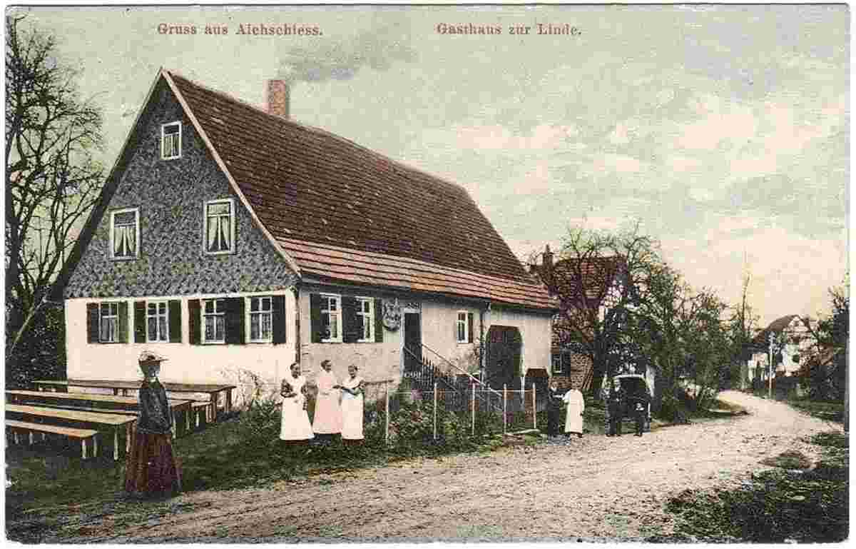 Aichwald. Aichschieß - Gasthaus zur Linde, 1928