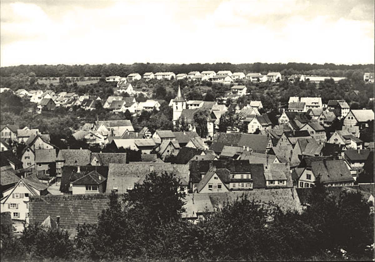 Panorama von Albershausen, 1965