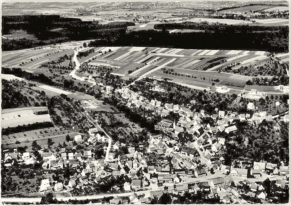 Panorama von Albershausen, Fliegeraufnahme