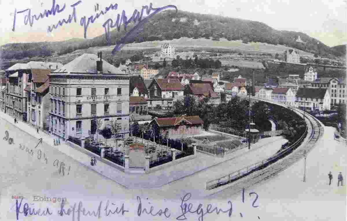 Albstadt. Ebingen - Bahnhof-Hotel, 1906