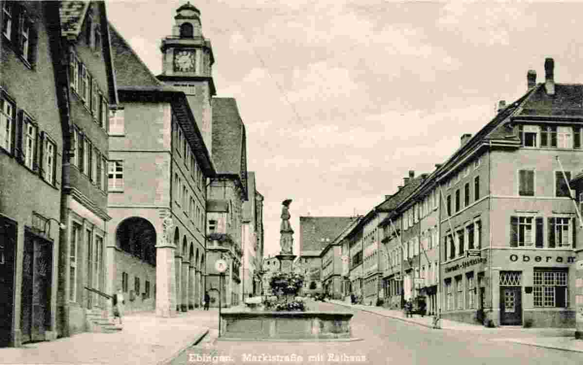 Albstadt. Ebingen - Marktstraße, um 1940