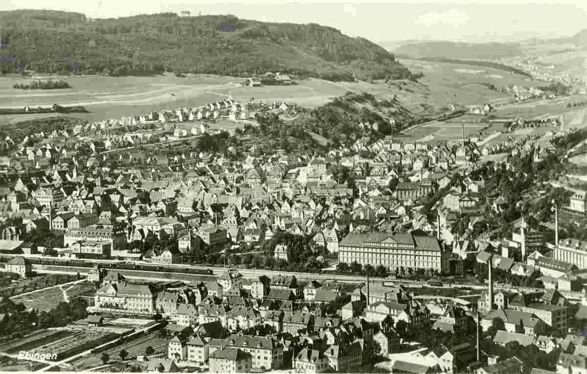 Albstadt. Ebingen - Teilansicht, um 1920s