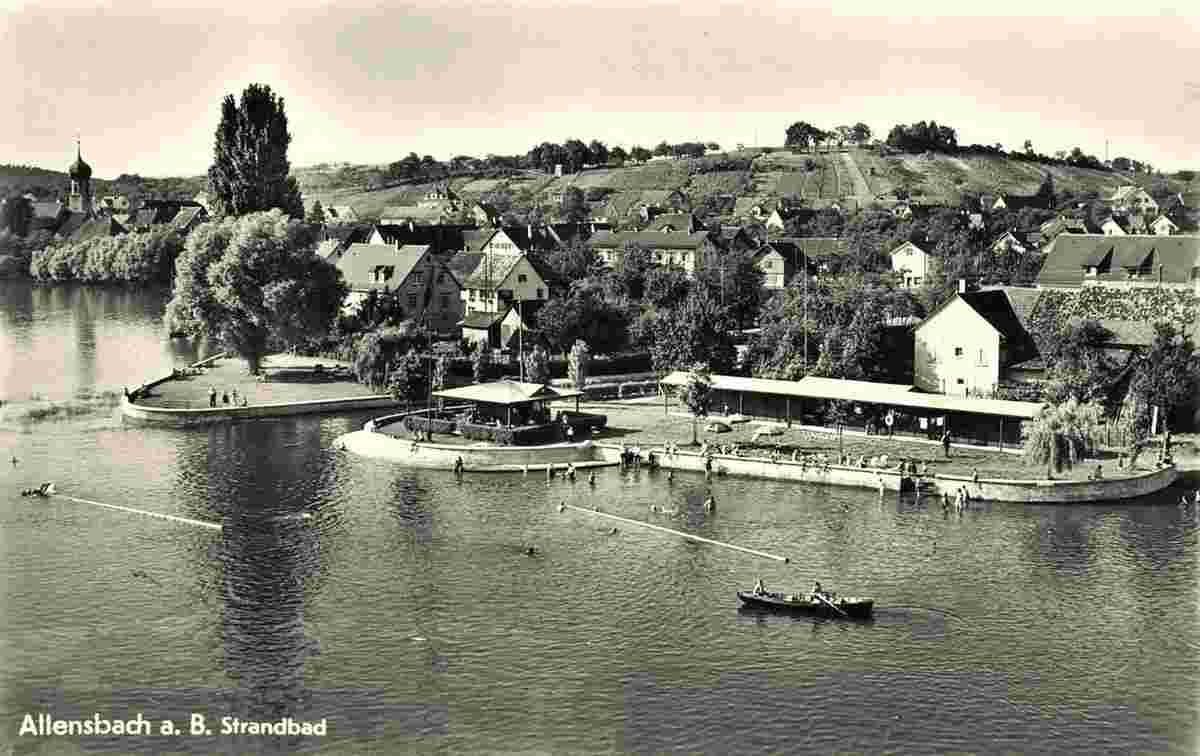 Allensbach. Bodensee, Strandbad, 1953