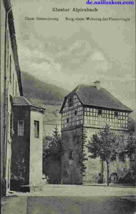 Alpirsbach. Kloster, ehemalige Abstwohnung und Burg
