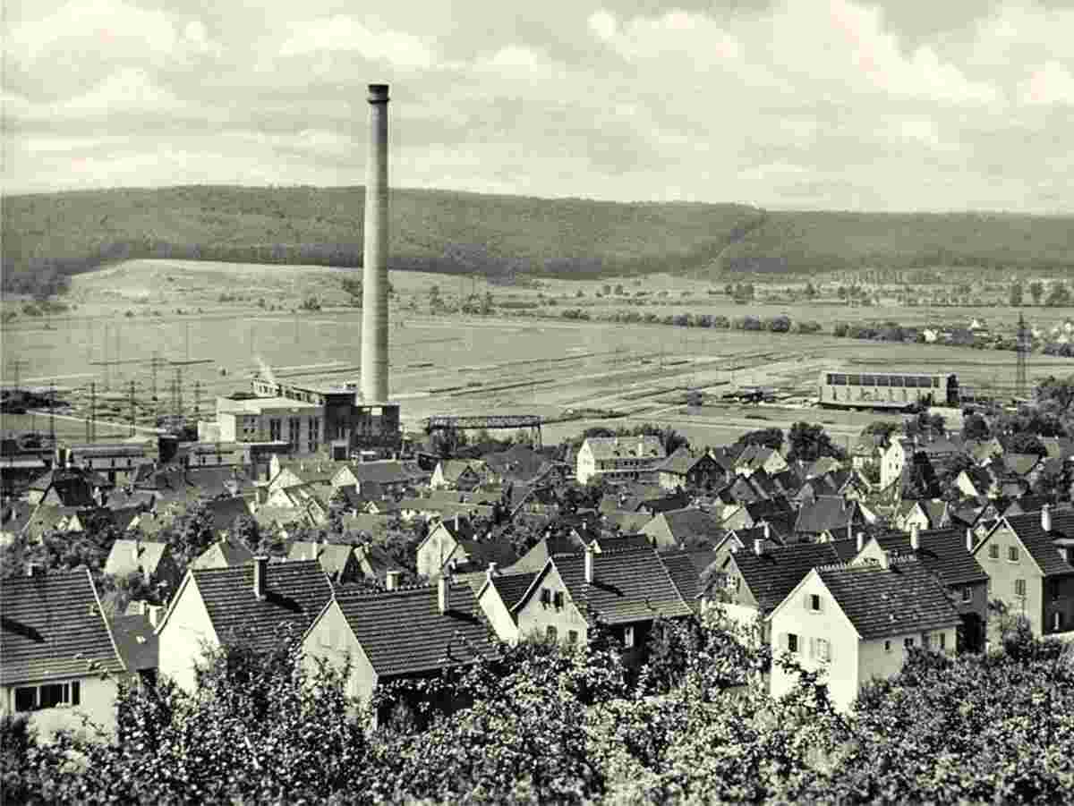 Altbach. Panorama von Altbach