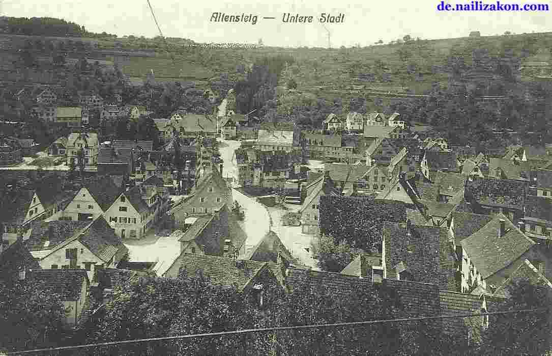 Altensteig. Untere Stadt, 1926