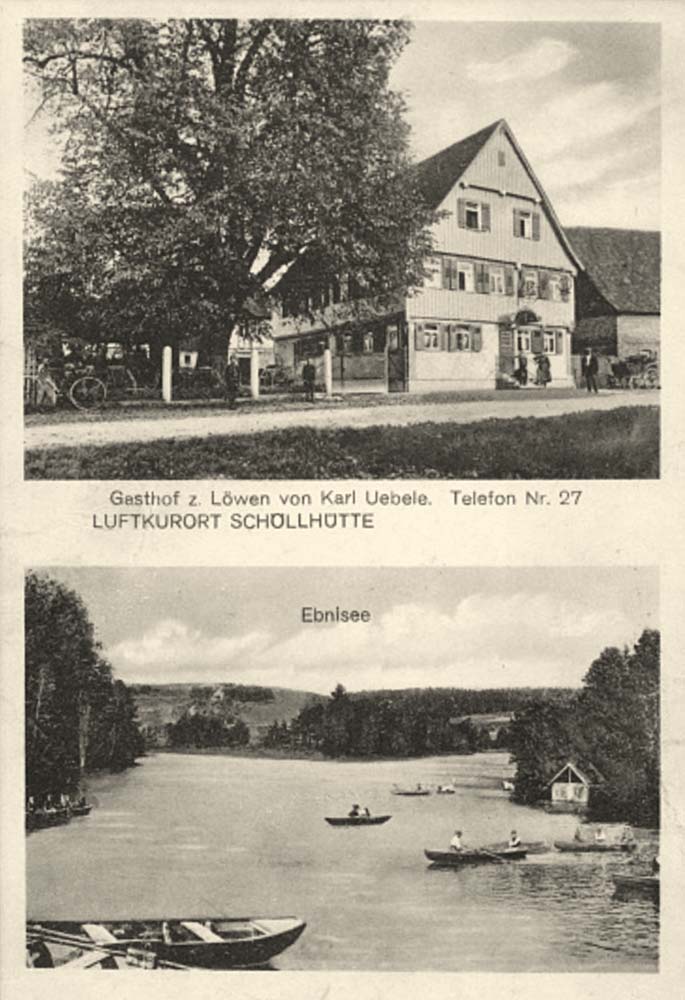 Althütte. Schöllhütte - Gasthof zum Löwen von Karl Uebele, Ebnisee