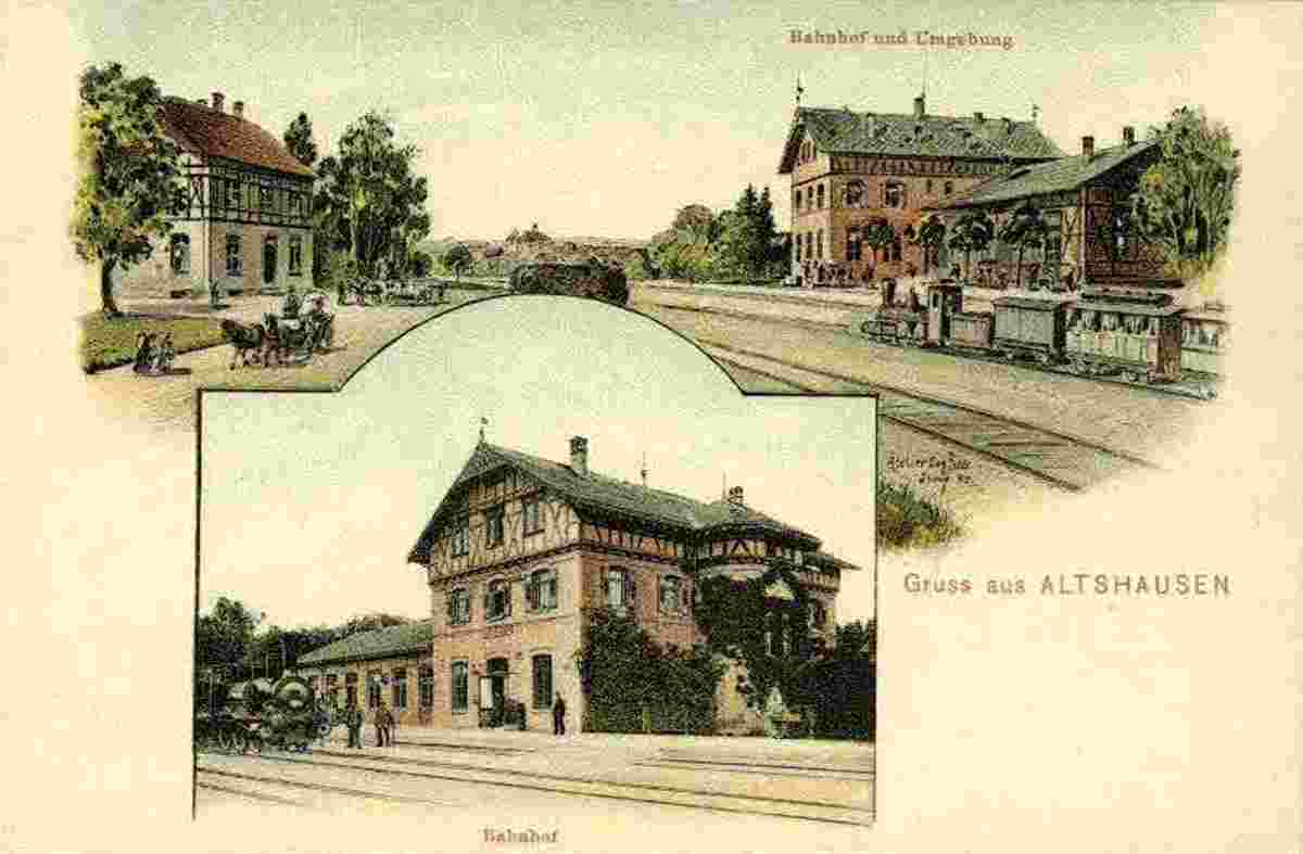 Altshausen. Bahnhof, early 20th century