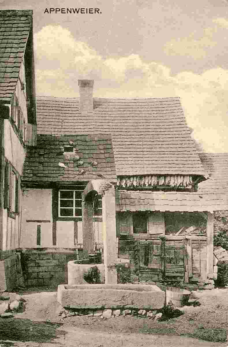 Appenweier. Dorfbrunnen, um 1910