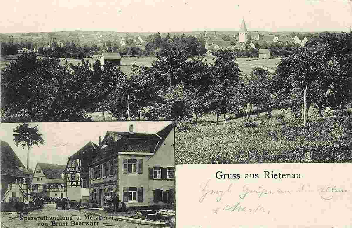 Aspach. Rietenau - Spezereihandlung, 1911