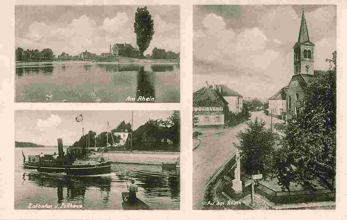 Panorama von Au am Rhein