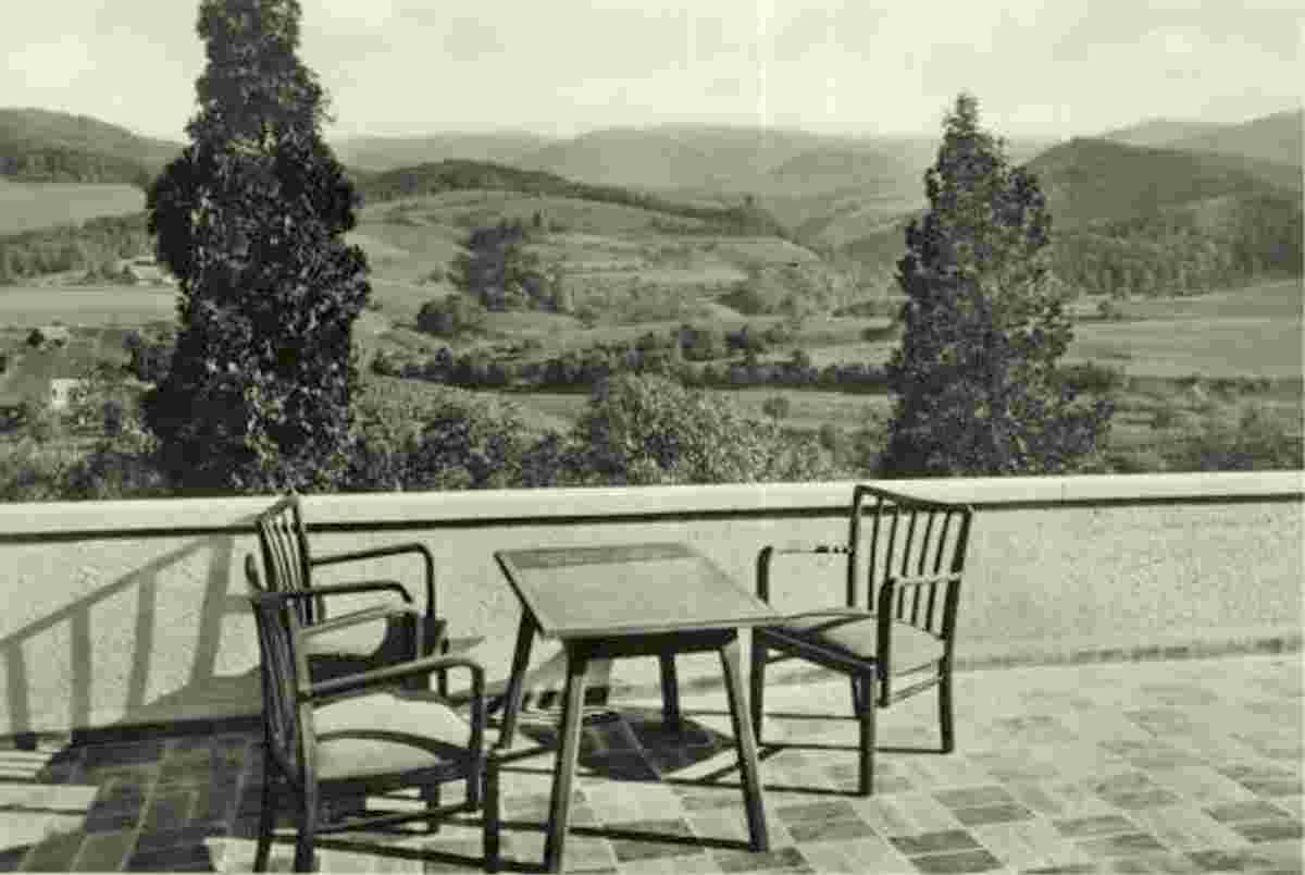Au. Café Adler Burg, Terrasse, 1950