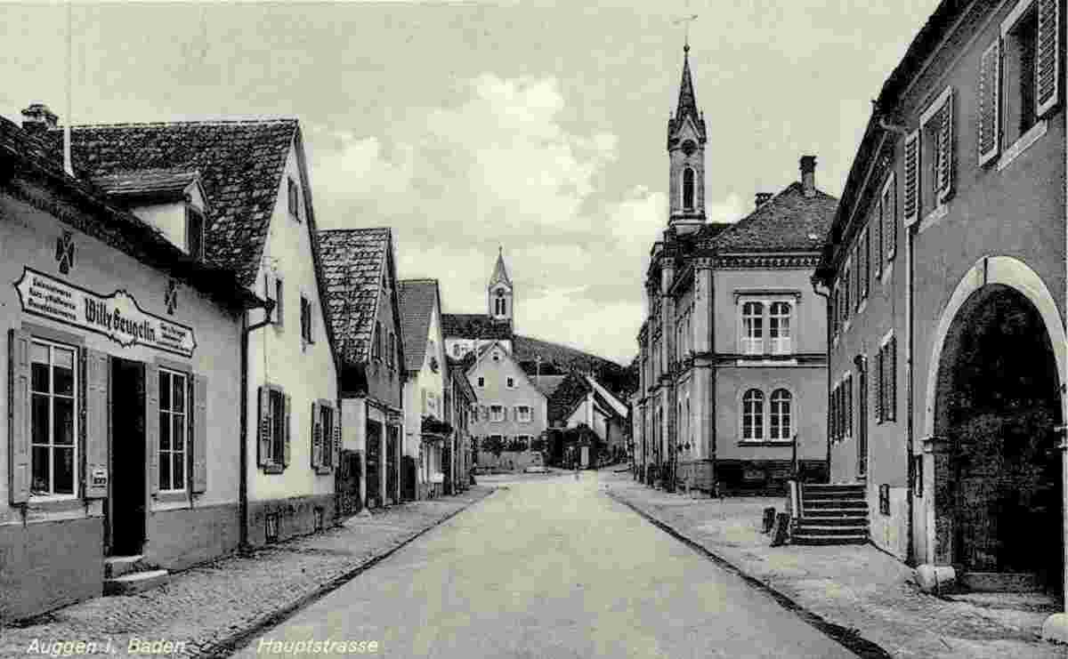 Auggen. Hauptstraße, 1938