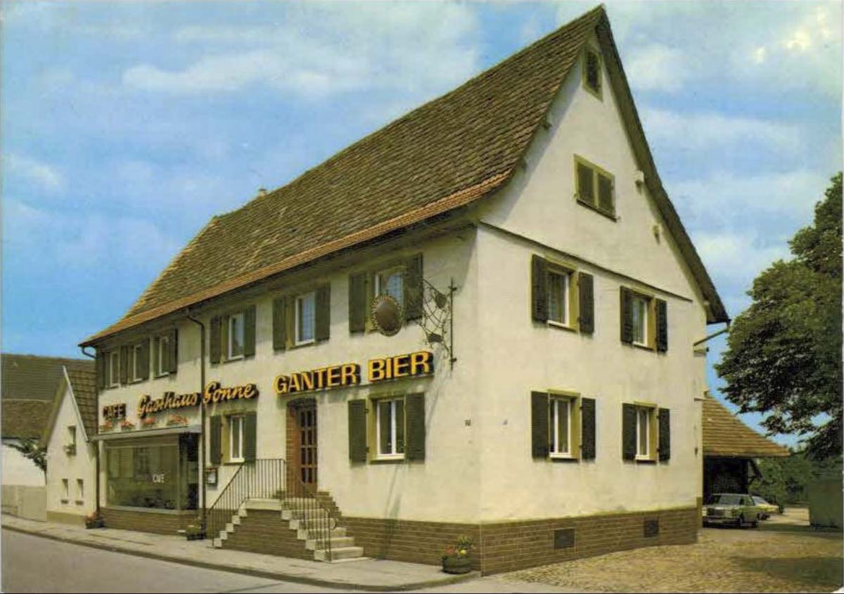 Auggen. Landgasthaus 'Sonne' - Ganter Bier