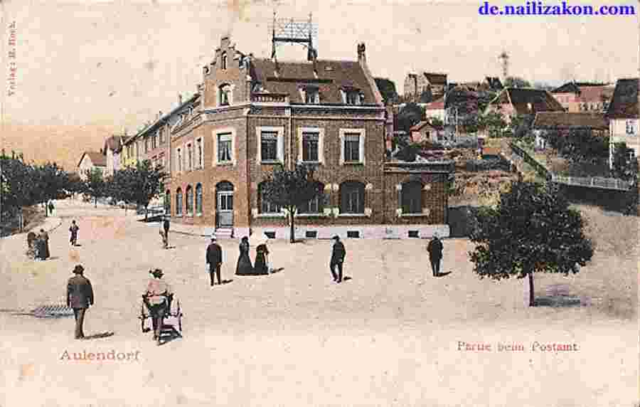 Aulendorf. Panorama von Straße, 1911