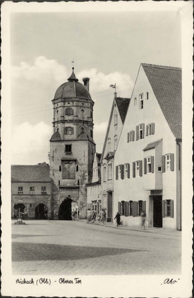 Aichach. Oberes Tor, 1951