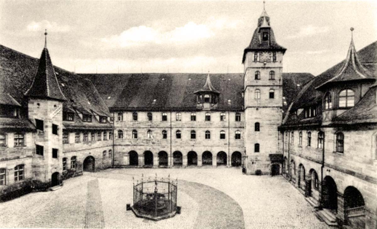 Altdorf bei Nürnberg. Historischer Hof der ehemaligen Universität