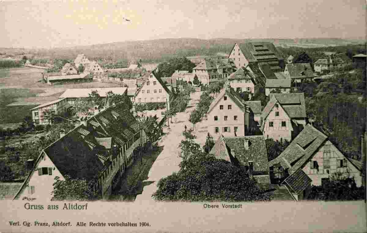 Altdorf bei Nürnberg. Obere Vorstadt, um 1900