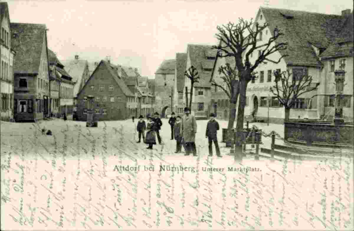Altdorf bei Nürnberg. Unterer Marktplatz, 1907