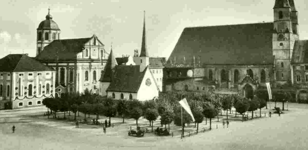 Altötting. Kapellplatz, 1954