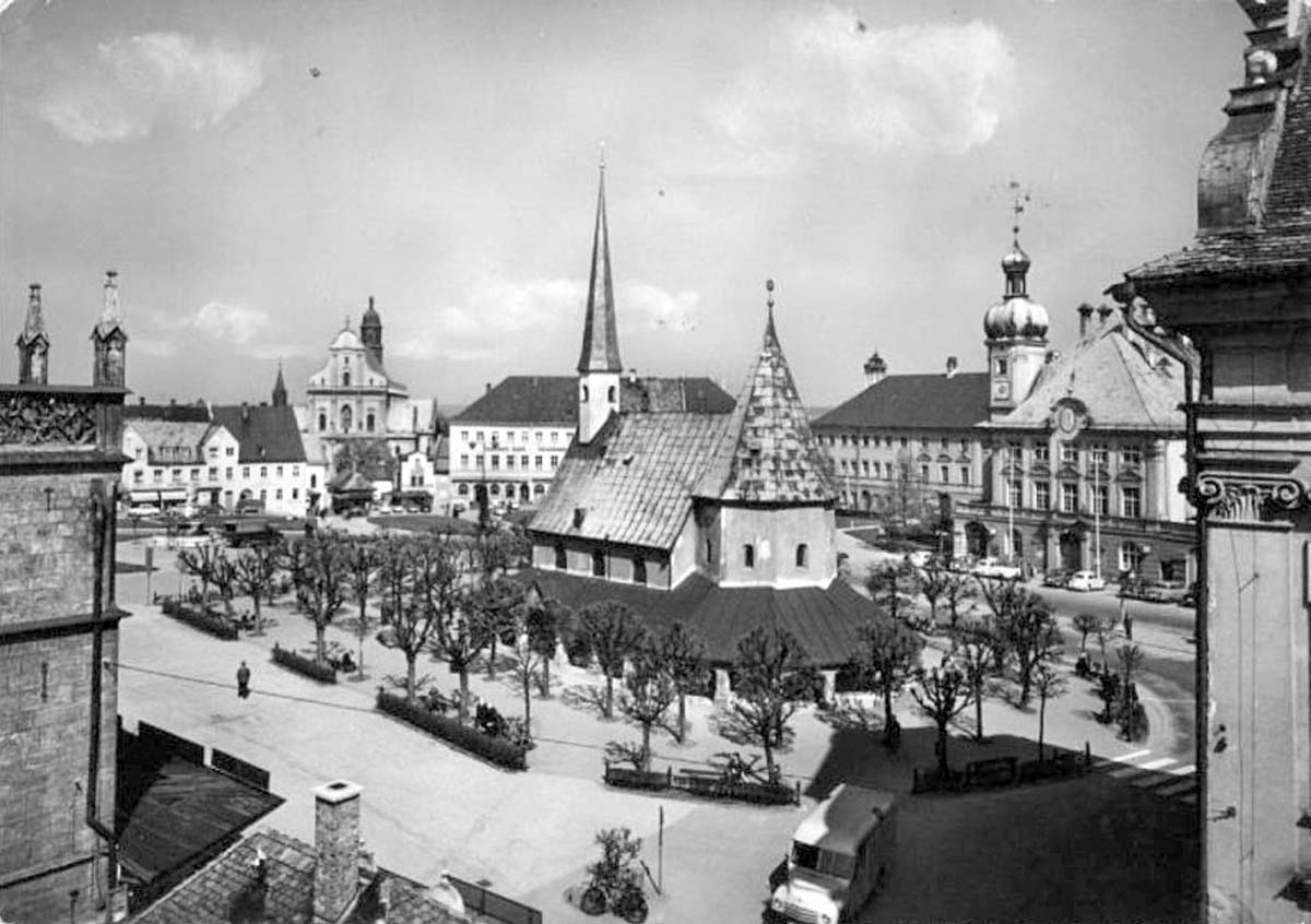 Altötting. Kapellplatz, 1960