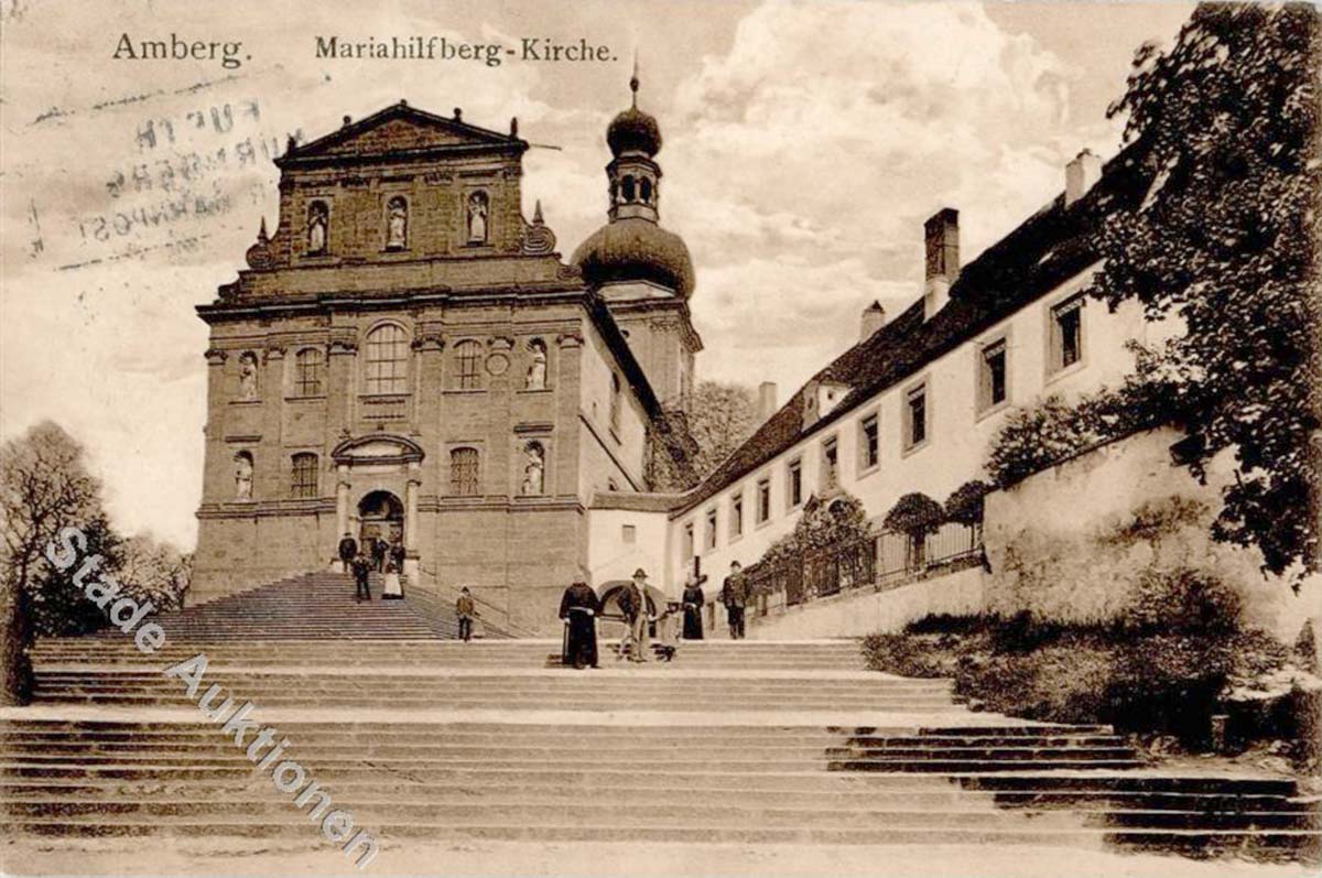 Amberg (Oberpfalz). Mariahilfberg-Kirche mit Kloster