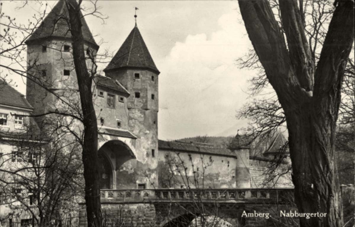 Amberg (Oberpfalz). Nabburger Tor, Brücke, 1929