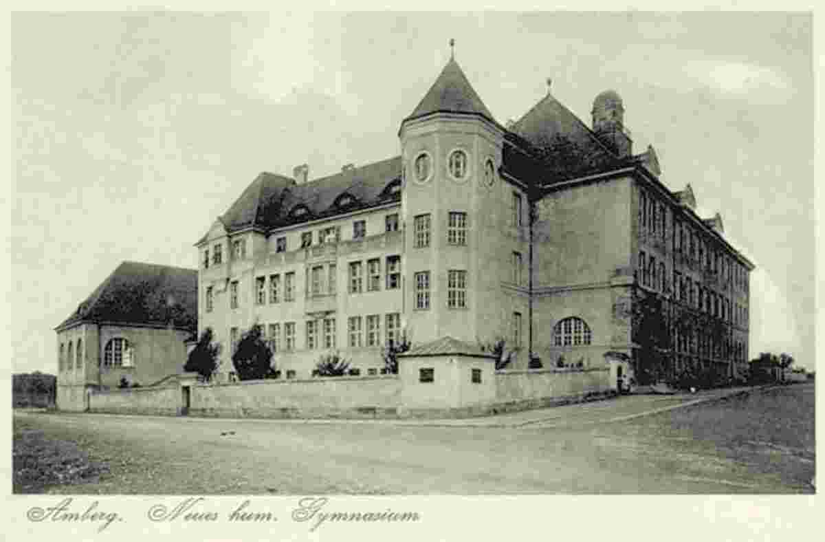 Amberg. Schule (Neues Gymnasium), um 1920