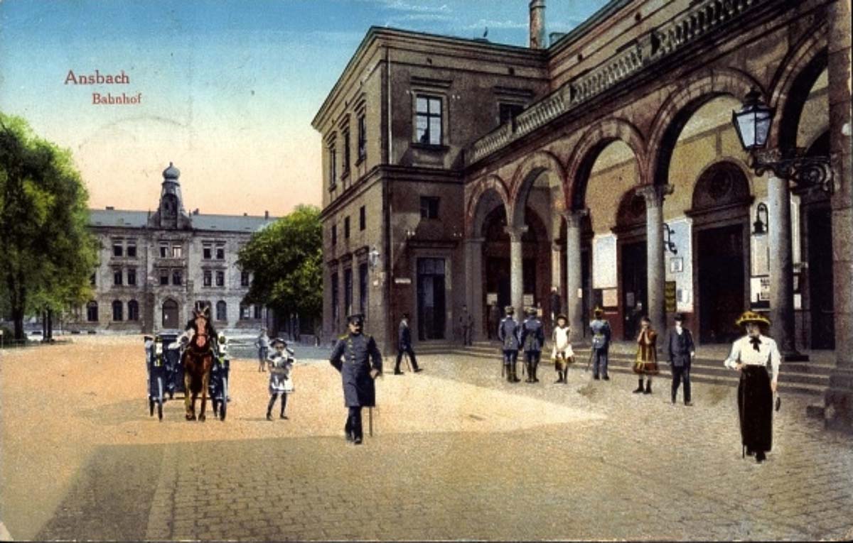 Ansbach. Bahnhof, 1859