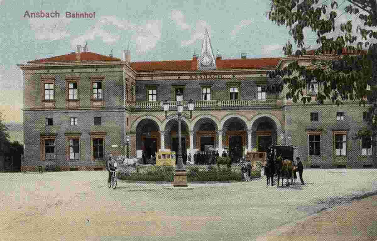 Ansbach. Bahnhof, 1922