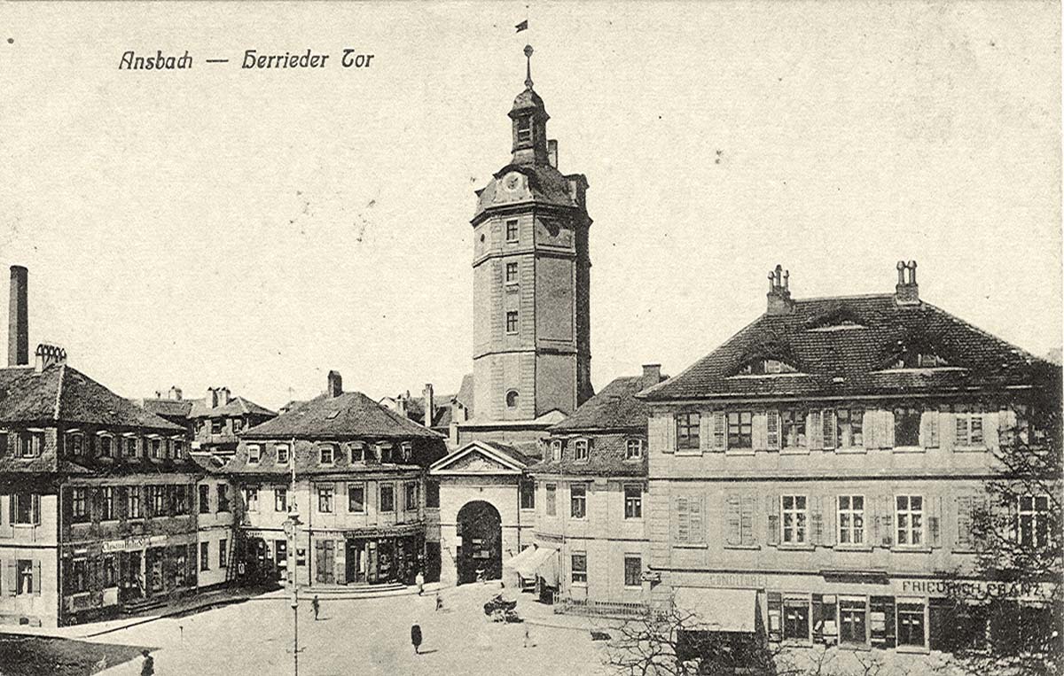 Ansbach. Herrieder Tor, 1914