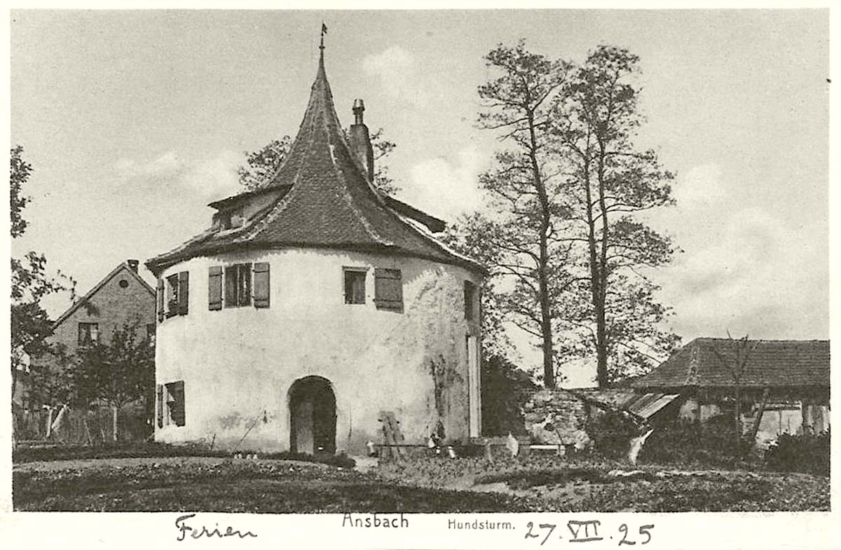 Ansbach. Hundsturm, 1925