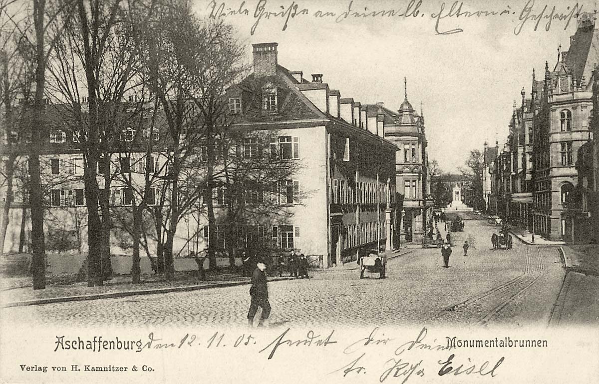 Aschaffenburg. Monumentalbrunnen, 1905